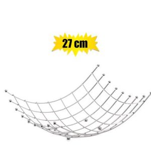 FRUIT BASKET CHROME PLATED 27cm SQUARE