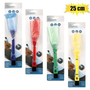 COMPUTER BRUSH AND DUSTER 25cm ASST