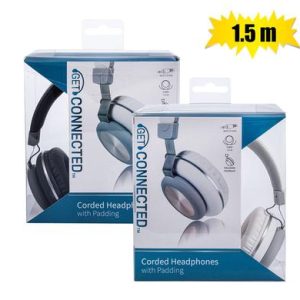 HEADPHONES CORDED FOLDABLE 1.5m CABLE
