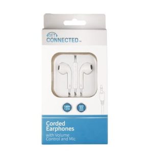 EARPHONES WITH MIC AND VOLUME CONTROL