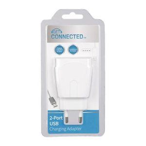 USB PLUG-ADAPTOR 2xUSB PORTS GET CON