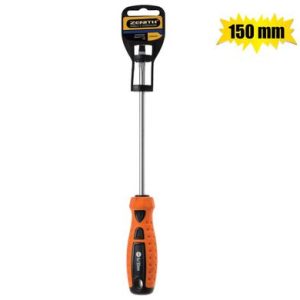 SCREWDRIVER FLAT 6x150mm RUB-GRIP M-TIP