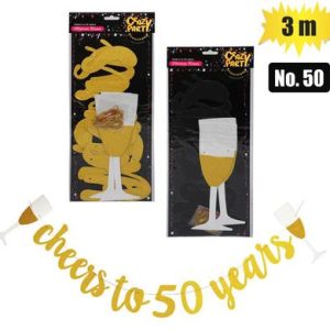 PARTY BANNER MILESTONE 3m NO-50