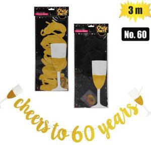 PARTY BANNER MILESTONE 3m NO-60