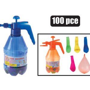 BALLOON PUMPER & 100 WATER BALLOONS ASST