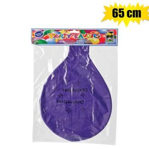 BALLOONS HELIUM 1PC PACK PURPL65cm F-04