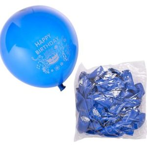 BALLOONS HELIUM 1PC BLUE PRINT F-01