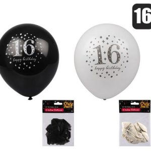 BALLOONS HELIUM 6PC MILESTONE 16 F-01