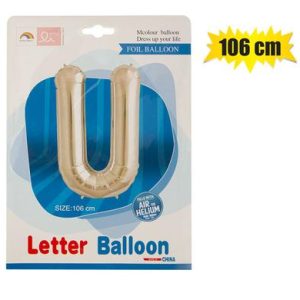 BALLOONS HELIUM FOIL SILVER U 106cm F-04