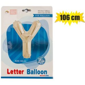 BALLOONS HELIUM FOIL SILVER Y 106cm F-04