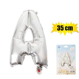 BALLOONS FOIL SILVER A 35cm