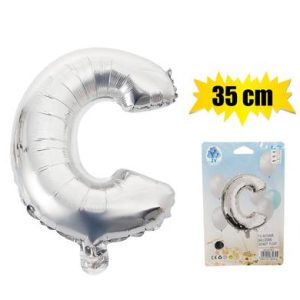 BALLOONS FOIL SILVER C 35cm