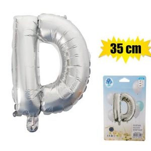 BALLOONS FOIL SILVER D 35cm
