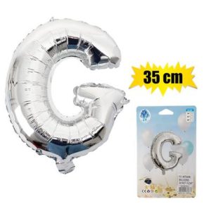 BALLOONS FOIL SILVER G 35cm