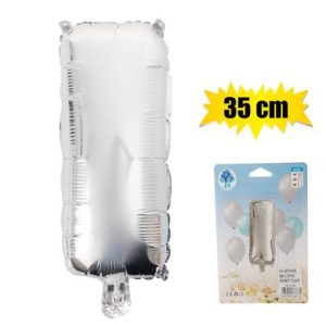 BALLOONS FOIL SILVER I 35cm