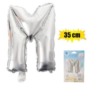 BALLOONS FOIL SILVER M 35cm