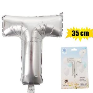 BALLOONS FOIL SILVER T 35cm