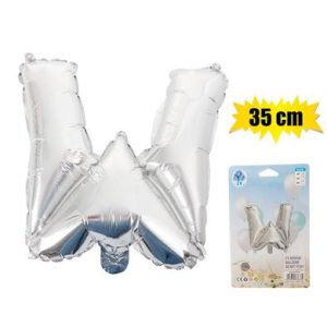 BALLOONS FOIL SILVER W 35cm