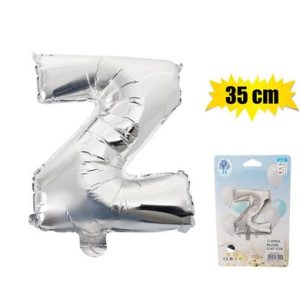 BALLOONS FOIL SILVER Z 35cm