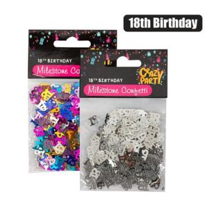 PARTY CONFETTI MILESTONE 18 15g