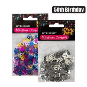 PARTY CONFETTI MILESTONE 50 15g