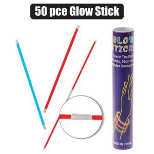 GLOW STICKS 50x19.5cm W/CONNECTORS