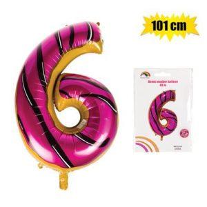 BALLOON HELIUM FOIL DONUT 6 101cm F-04