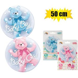 BALLOON CLEAR BABY BOY/GIRL 50cm F-03