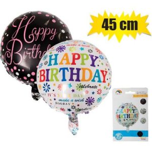 BALLOON HELIUM FOIL GLAM BDAY 45cm F-02
