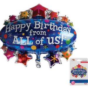 BALLOON HELIUM FOIL HBD HUGE 1m F-05
