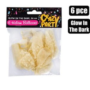 BALLOONS HELIUM 6PC GLOW F-01