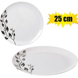 MELAMINE LEAF DINNER PLATE 25cm