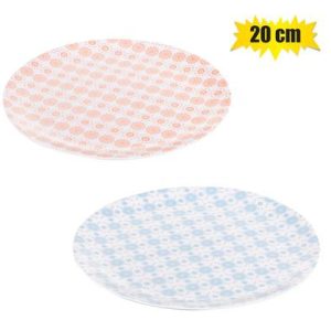 MELAMINE ASSORTED SIDE PLATE 20cm