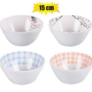 MELAMINE ASSORTED SALAD BOWL 15cm