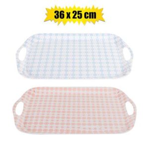 MELAMINE ASSORTED TRAY 36x25cm W/HANDLES