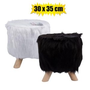 FURNITURE MDF STOOL FUR 30x35cm ASSTD