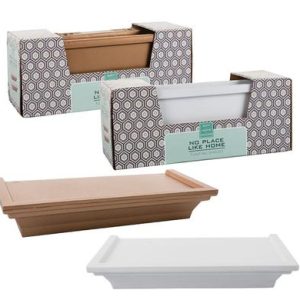 FURNITURE PL SHELF 2PC 26X10CM ASSTD