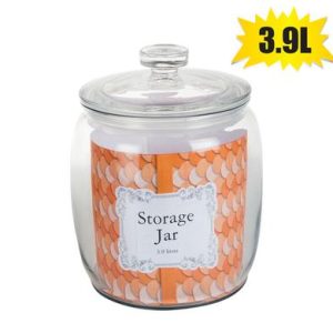 STORAGE-JAR GLS LARGE 19x24cm 3.9L
