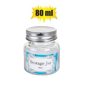 STORAGE-JAR GLS CLEAR 5.5x6.5cm 80ml