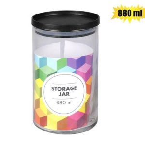 STORAGE-JAR GLS CANARY 16x9cm 880ml