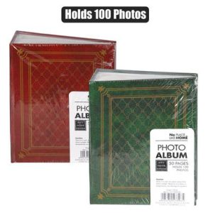 PHOTO ALBUM 100-PHOTO PRINTED ASSTD
