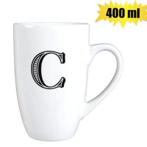 MUG DAILY TALL LETTER C,400ml