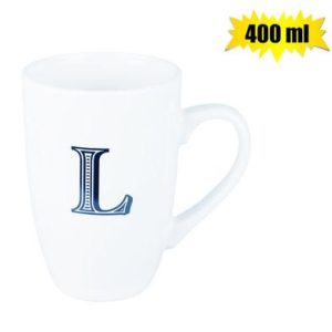 MUG DAILY TALL LETTER L,400ml