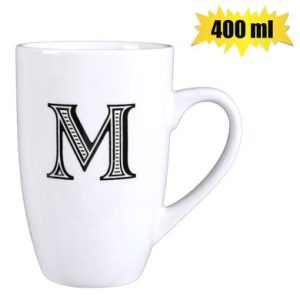 MUG DAILY TALL LETTER M,400ml
