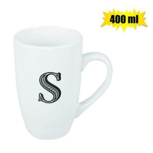 MUG DAILY TALL LETTER S,400ml
