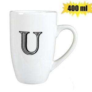 MUG DAILY TALL LETTER U,400ml