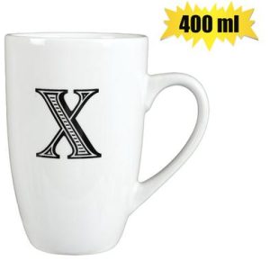 MUG DAILY TALL LETTER X,400ml