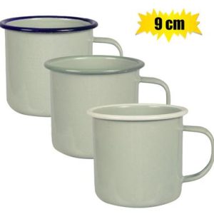 MUG ENAMEL 9cm HIGH