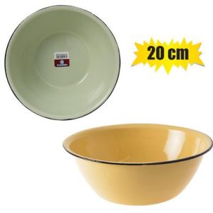 MIXING BOWL ENAMEL 20cm PLAIN CASH-BOWL