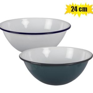 MIXING BOWL ENAMEL 24cm